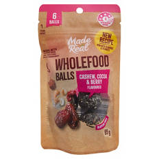 Wholefood Balls Cashew, Cocoa & Berry 69g
